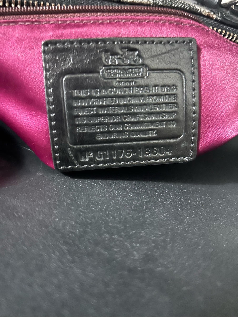 Coach Black and Silver Circle Jacquard Shoulder Bag - Picture 4 of 4
